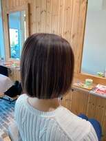 ルシール バイ アリア(Lucir by aria)&nbsp;ワンレンボブ×ハイライトモカベージュ