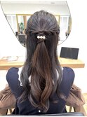 ハーフアップ♪