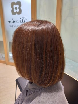 ビーズカラー イオンタウン米沢駅前店 明るさキープ☆オレンジブラウン10トーン/12