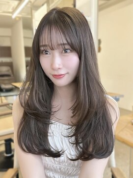 ミリ(mm) レイヤーカット オリーブベージュ カラー 韓国 髪質改善 仙台