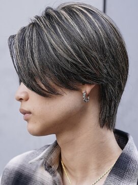 フィフス 大分(fifth) 大分緩めニュアンスパーマハイライトメンズカットセンターパート