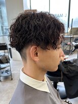 エルマーク 梅田(L-MARK)&nbsp;センターパート/波巻きパーマ/スパイラルパーマ/men's