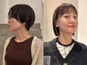 ナリー 河原町(Nary)の写真/ショートで光る技術。最も骨格の影響を受けるスタイルだからこそ、首や肩のバランスまで捉えたスタイルを。