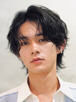 バイフィフス 原宿/表参道(by fifth)&nbsp;メンズシースルーマッシュニュアンスパーマシャドウパーマテテ風