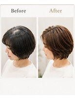 リアン(Lien) 白髪ぼかし×丸みショートボブ