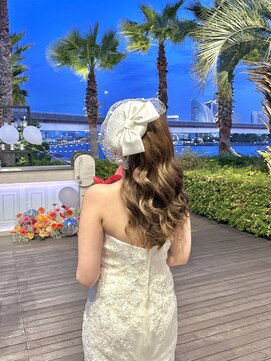 ブラウ ネイル パーティー(Blau Nail Party) トーク帽　花嫁　ブライダル　ヘア