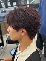 ハイパー ヨコハマ(HYPER yokohama) ワインレッド×フェザーパーマ
