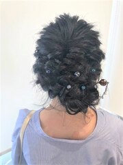 色っぽ可愛い☆浴衣やお呼ばれ編込みヘアアレンジ【新小岩】