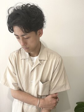 ニコフクオカヘアーメイク(NIKO Fukuoka Hair Make) 「NIKO」アップバングパーマ