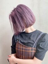 アイティー バイ アルバム 浦和店(IT by ALBUM) ブルーラベンダー_ココアブラウンフリンジウェーブ_ba297002