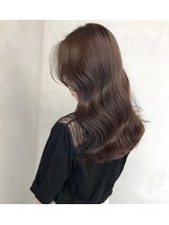 ラル 立川(lar)&nbsp;ココアブラウン _フリンジウェーブココアブラウン前髪