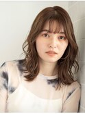 【ナチュラルハイライト☆】　大人ブラウンボブ