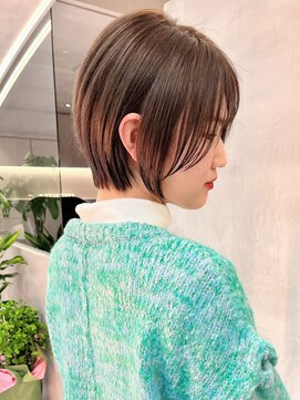 リール 銀座(R'EEL) 伸ばし途中も可愛いショートボブ【縮毛矯正】