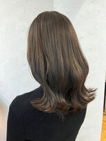 ロンドプランタン 恵比寿(Lond Printemps) ダークブラウンラフウェーブミディ【中居】