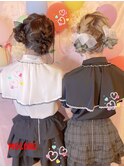 ツインお団子ヘア