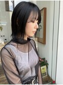 NUDEタッセルボブ レイヤーボブ 前下がりボブ 切りっぱなしボブ