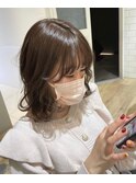 シースルーカラー顔まわりレイヤーカット【稲毛】
