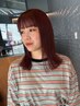 【前髪のうねりに】全体カット+前髪縮毛矯正+４stepトリートメント￥12500
