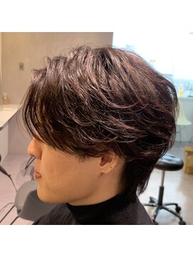 スイ(suiw) 毛流れパーマ センターパートウルフ【suiw】昭和町/天王寺