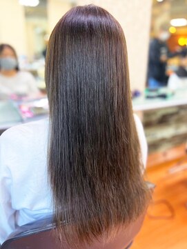 アークスヘアー 20代30代40代髪質改善カラーアッシュブラウン透明感ストレート