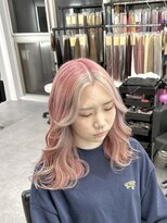シェイロ(Cielro)&nbsp;☆前髪アンブレラカラーこなれミディイメチェン/ピンクカラー