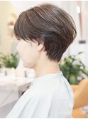 40代50代60代くびれショート小顔愛されグレージュ脱白髪染め