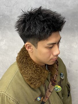 リプレイ 草津店(RIPLAY) ベリーショート/ダークアッシュ/ニュアンスパーマ/韓国マッシュ