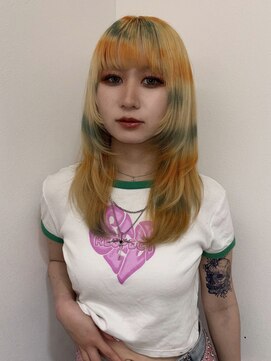 ベル(BEL) 【デザインカラー】ペイントデザイン×ブロンド