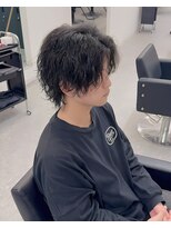 ブライト(BRIGHT)&nbsp;センターパートウルフツイストスパイラルパーマ