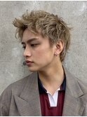 ダブルカラー ショート ニュアンスパーマ