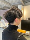 メルティカラーフェミニンロング似合わせカットウェーブミデ