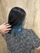 テーラヘアー 東川口店(TELAHAIR)&nbsp;インナーカラー×ターコイズブルー【TELA HAIR 東川口】