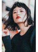 ■アンニュイ濡れ髪切りっぱなしロブM.SLASHたまプラーザ12-4