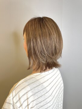 ブロッサム 東久留米店(Blossom) 小顔似合わせカットオリーブベージュ透明感カラーくびれレイヤー