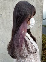 アクアオモテサンドウ(ACQUA omotesando)&nbsp;＊インナーカラーラベンダーピンクイヤリングカラーピンクカラー