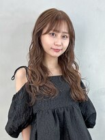 アルバム 銀座(ALBUM GINZA) ロング前髪カット顔周りレイヤー韓国ヘア_F20355