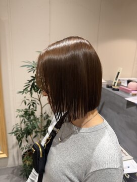 レックスヘアーインターナショナル(ReX HAIR INTERNATIONAL) 【山嵜　栞】ぱつっとボブ/ナチュラルブラウン/心斎橋