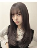 ココアベージュ/オリーブグレー/小顔/黒髪[立川/髪質改善]