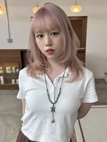 リヴ オオサカ(LIV OSAKA)&nbsp;ミルクティーピンク/トリプルカラー/ミディアムレイヤー/梅田