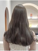 ピンクベージュ/ロングウェーブ/ハイトーン