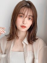 リヤン 表参道(lyann) ミルクティーブロンド愛され艶感サイドバング美髪イメチェン