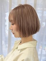 ゲーム 梅田(GAME)&nbsp;ベージュカラー/ミニボブ/ダブルカラー/ケアブリーチ