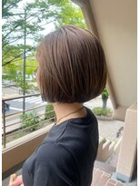 アンノ(anno) 大人ボブ大人ショートボブ切りっぱなしボブ前髪あり前下がりボブ