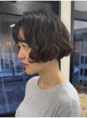 フレンチパーマボブ