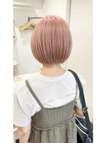 ハイク(HYKE)&nbsp;ピンクベージュ×丸みショートボブ