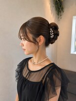 アイノワ 泉佐野店(ainowa)&nbsp;パールアクセの上品シニヨン