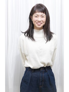 モカ ヘアーデザイン(moca HAIR DESIGN) カワイイ眉上ナチュラルロング