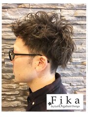 【 Fika 】無造作アシメミックスパーマ