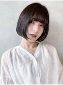 グランジボブ_ココアブラウンフリンジウェーブ_67462