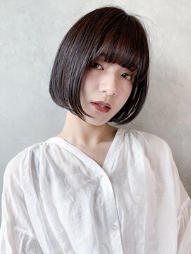 アイティー バイ アルバム 浦和店(IT by ALBUM) グランジボブ_ココアブラウンフリンジウェーブ_67462